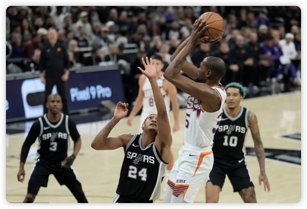 福克斯26+9杜兰特22分 文班缺阵马刺送太阳4连败 